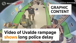 WARNING: GRAPHIC CONTENT - Video of Uvalde rampage shows long police delay