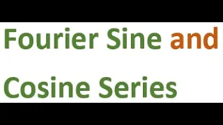 L50: Fourier Sine and Cosine Series (Ordinary Differential Equation M.Sc. Mathematics)