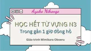 Học tần tật từ vựng N3 thôi ạ