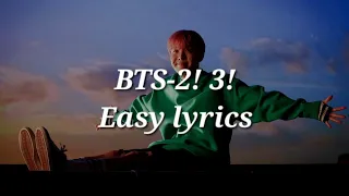 BTS-2! 3! (둘! 셋!) Easy lyrics