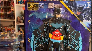 Bat-Tech Batman 12 Inch Action Figure Review Spin Master DC Black/Blue Wings & Lights Bat-Tech Pt 1