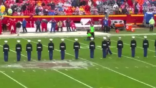 The United States Marine Corps silent drill team