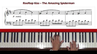 Rooftop Kiss from The Amazing Spiderman Piano Tutorial