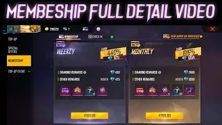 Weekly Membership And Monthly Membership Full Detail After Ob30 Update #membership