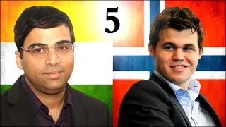 Magnus Carlsen vs Vishy Anand - 2013 World Chess Championship - Game 5