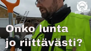 Lunta riittää