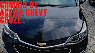 Como Cambiar el aceite del CHEVROLET CRUZE .OIL CHANGE (RÁPIDO y SENCILLO 🚗)