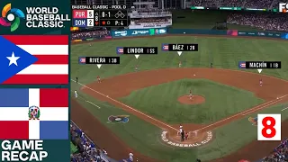 Puerto Rico Vs. Dominican Republic Game 8 Full Highlights | 2023 World Baseball Classic