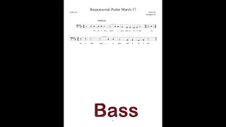 Responsorial Psalm, March 17, 2024 rehearsal track - Bass.