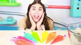 MAKING SLIME WITH PIPING BAGS ~ Super satisfying slime ASMR ~ Slimeatory #426