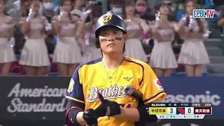 11/05 台灣大賽G1 中信 VS 樂天 二局上，儘管被中信攻占得點圈，但狂威單局送出三次三振力保不失