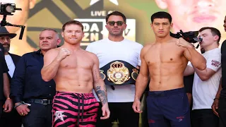 Canelo Alvarez vs Dmitry Bivol weigh in and face off !