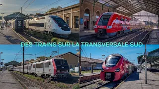 Compilation de trains sur la Transversale sud (Partie 1/2)