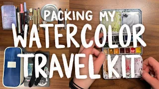 My 2024 Watercolor Travel Kit! ✈️ Packing for a trip