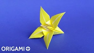 How to Make an Origami Lily Flower / Iris Flower ✿ Tutorial (Traditional model)