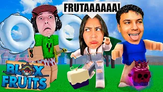 MARCELODRV e DUDA no BLOX FRUITS PELA PRIMEIRA VEZ ! ( 3 FACECAMS )