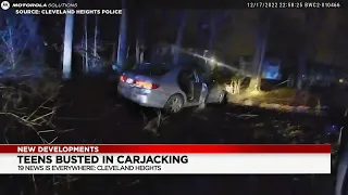 Cleveland Heights bodycam footage shows police chase, capture of 3 juvenile carjacking suspects