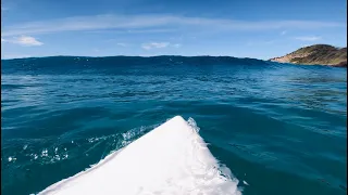 POV SURFING THE BLUEST WATER EVER! [PERFECT WAVES]