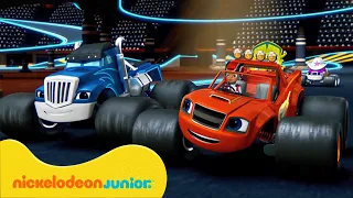 Blaze et les Monster Machines | Les courses les plus rapides et les plus lentes ! | Nickelodeon Jr.