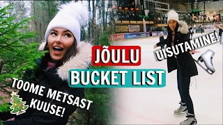 Toome METSAST KUUSE ja UISUTAME! | Jõulu Bucket List 2019