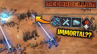 MAX TECH HEAL BUILD Carry Scorpions... "IT'S IMMORTAL?!" - Mechabellum Gameplay