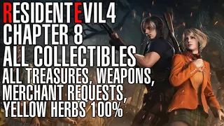 Resident Evil 4 Remake Collectibles Guide - Chapter 8 All Treasures, Weapons, Merchant Requests 100%