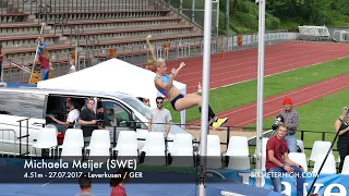 Michaela Meijer (SWE) - 4.51m - 27.07.2017 Leverkusen / GER