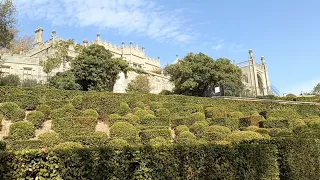 Крым Ялта Воронцовский Дворец Алупка.Красивый Парк в Крыму.Октябрь море 2023.