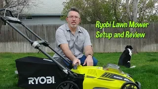 Ryobi 20" Cordless Lawn Mower Set up and Review