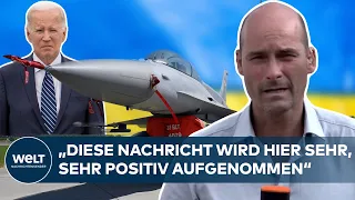 PUTINS KRIEG: Biden gibt grünes Licht für Ausbildung von Ukrainern an F-16-Kampfjets | UKRAINE-KRIEG