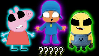 Pocoyo, Peppa Pig and Minion 👿 "Monster How Should I Feel?" 👿 Sound Variation in 31 Seconds