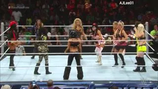 WWE Smackdown Halloween Diva Battle Royal October 31,2014