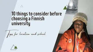 10 things to consider before choosing a city/ university in Finland job tips #livinginFinland #study