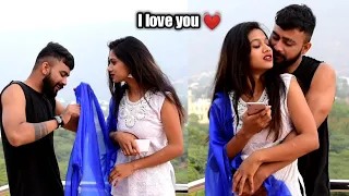 kissing prank my cute girlfriend Soniya gone romantic