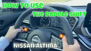 How to use the Paddle Shift on Nissan Altima
