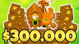 I Made The New BIGGEST Farm Ever - $300,000 PER ROUND! (Bloons TD 6)