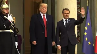 Macron, Trump in show of unity after defence row