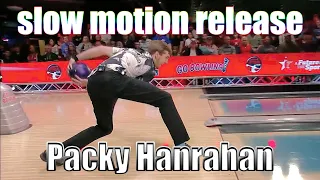 Packy Hanrahan slow motion release - PBA Bowling