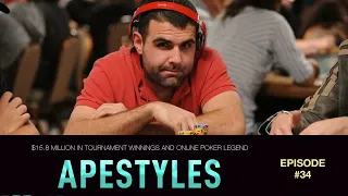 #34 Jon "Apestyles" Van Fleet: $15.8 Million in Tournament Winnings and Online Poker Legend