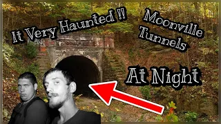 THE HAUNTED MOONVILLE TUNNELS IS CREEPY !! AT NIGHT !!!