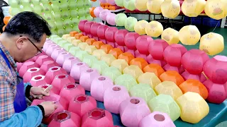 Amazing process of making paper lanterns! Korean lotus lantern