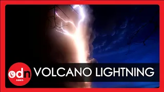 Crazy Volcanic Lightning Inside Taal's Ash Cloud