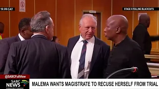 Malema wants magistrate to recuse herself from firearm discharge trial