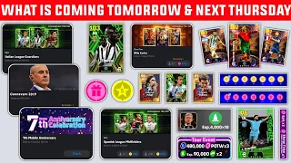 What Is Coming On Tomorrow & Next Thursday In eFootball 2024 | 7th Anniversary Campaign & Free Coins
