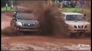 NISSAN PATROL VS  LAND CRUISER PRADO  (PATROL STRONG)