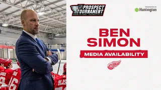 Ben Simon following game 3 of the 2022 NHL Prospect Tournament