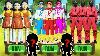 Tag with Ryan vs Squid Game Doll Run Red Light Green Light PJ Masks Catboy All Characters Unlocked