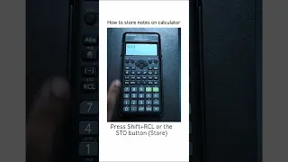 How to store values on a calculator😀🔥
