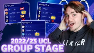 My Champions League Group Stage Predictions 2022/23