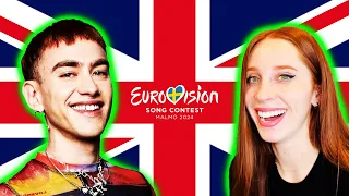 LET'S REACT TO THE UK'S SONG FOR EUROVISION 2024 // OLLY ALEXANDER "DIZZY"